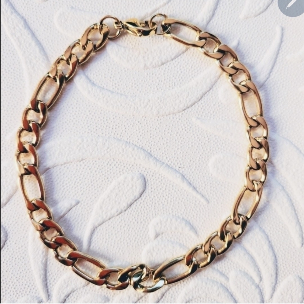 Adornia 14K Men's Figaro Bracelet Gold